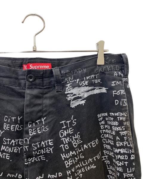 SUPREME（シュプリーム）Supreme (シュプリーム) 23SS Gonz Poems Chino Pant チノパン ブラック サイズ:SIZE 34の古着・服飾アイテム