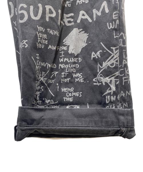 SUPREME（シュプリーム）Supreme (シュプリーム) 23SS Gonz Poems Chino Pant チノパン ブラック サイズ:SIZE 34の古着・服飾アイテム