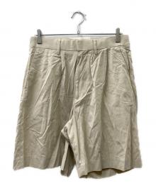 AURALEE（オーラリー）の古着「HARD TWIST GABARDINE SHORTS ハーフパンツ」｜ベージュ