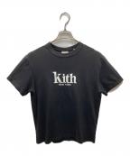 KITHキス）の古着「24SS Mott New York Tee Ⅱ ロゴカットソー」｜ブラック