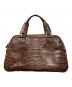 genuine caiman (ジーンカイマン) クロコダイル本革ハンドバッグ ブラウン サイズ:OneSize：6000円