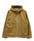 K'ROOKLYNクルックリン）の古着「Corduroy Textile Zip Hoodie」｜ベージュ