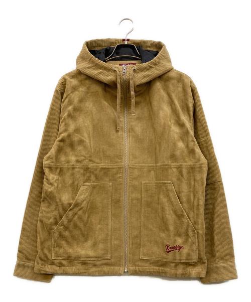 K'ROOKLYN（クルックリン）K'ROOKLYN (クルックリン) Corduroy Textile Zip Hoodie ベージュ サイズ:Mの古着・服飾アイテム