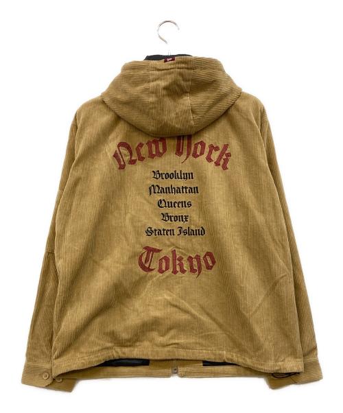 K'ROOKLYN（クルックリン）K'ROOKLYN (クルックリン) Corduroy Textile Zip Hoodie ベージュ サイズ:Mの古着・服飾アイテム