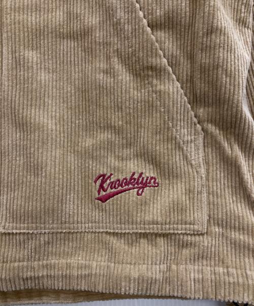 K'ROOKLYN（クルックリン）K'ROOKLYN (クルックリン) Corduroy Textile Zip Hoodie ベージュ サイズ:Mの古着・服飾アイテム