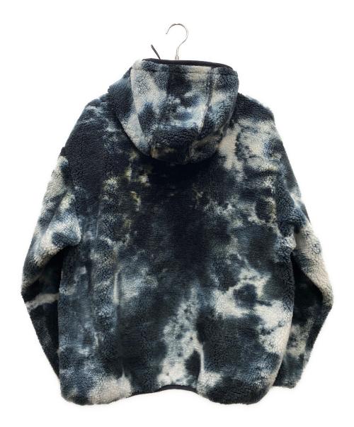 HUF（ハフ）HUF (ハフ) STANDARD BOA HOODED JACKET フリースジャケット ブラック×ホワイト サイズ:SIZE Lの古着・服飾アイテム