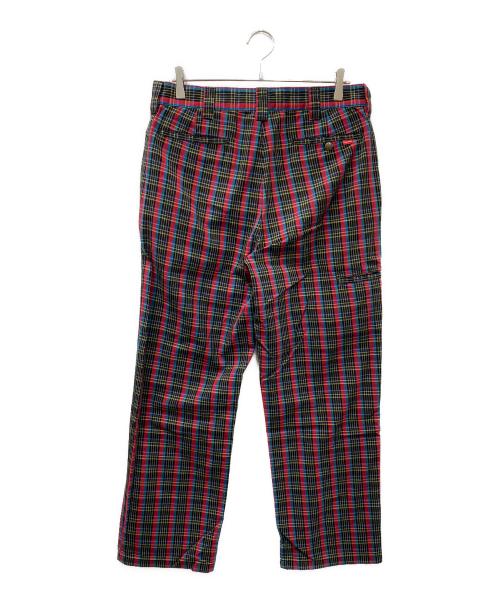 SUPREME（シュプリーム）Supreme (シュプリーム) 23SS WORK PANT RED PLAID ピンク×ブルー サイズ:SIZE 32の古着・服飾アイテム