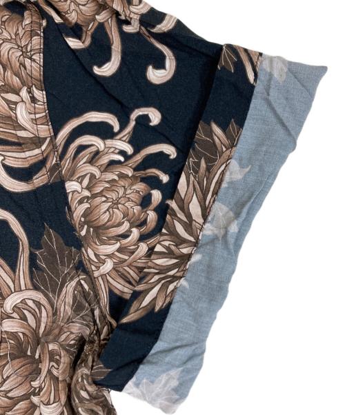 YUKIO OGAWA（ユキオ オガワ）YUKIO OGAWA (ユキオ オガワ) SHINSHU MANABU Rayon Shirt オープンカラーシャツ ブラック サイズ:Mの古着・服飾アイテム