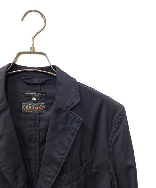 Engineered Garments（エンジニアドガーメンツ）Engineered Garments (エンジニアド ガーメンツ) BEAMS PLUS (ビームスプラス) ミッドフィールドブレザー ネイビー サイズ:SIZE XSの古着・服飾アイテム