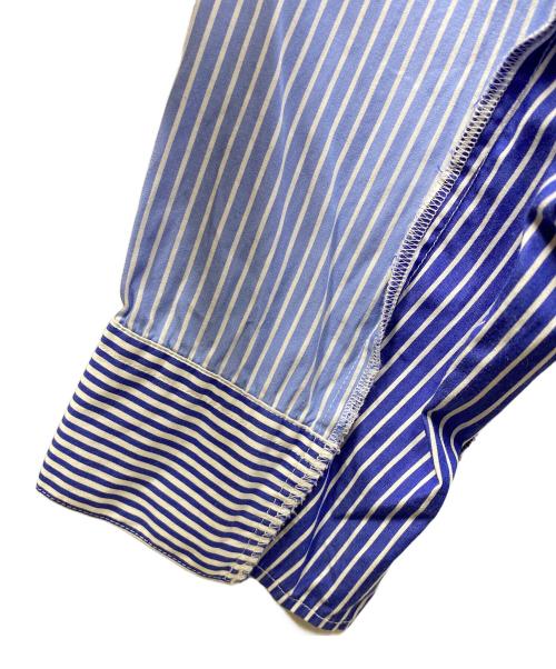 N.HOOLYWOOD（エヌ ハリウッド）N.HOOLYWOOD (エヌ ハリウッド) マルチストライプシャツ ブルー×ホワイト サイズ:SIZE 40の古着・服飾アイテム