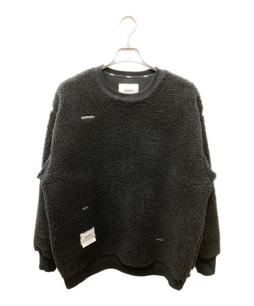 WTAPS（ダブルタップス）WTAPS (ダブルタップス) BC/SWEATER/POAC フリースプルオーバー ブラック サイズ:03の古着・服飾アイテム
