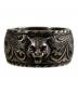 GUCCI（グッチ）の古着「Thin Silver Ring With Feline Head キャットヘッドリング」｜シルバー