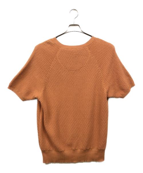 CHAH CHAH（チャーチャー）CHAH CHAH (チャーチャー) ヘンリーネックワッフルカットソー オレンジ サイズ:Ｓの古着・服飾アイテム