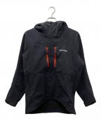 mont-bellモンベル）の古着「パウダーシェッド パーカ」｜ブラック×オレンジ