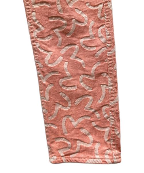 EVISU（エヴィス）EVISU (エビス) LOT 5500 カモメ総柄ジャガードデニムパンツ ピンク サイズ:34の古着・服飾アイテム