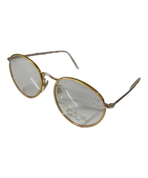 John Lennon collection（ジョン・レノン・コレクション）John Lennon collection (ジョン・レノン・コレクション) 伊達眼鏡 ベージュ サイズ:SIZE 51□17-145の古着・服飾アイテム