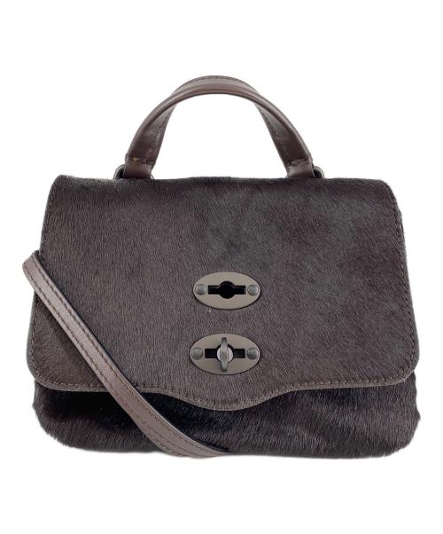 zanellato（ザネラート）ZANELLATO (ザネラート) POSTINA ハラコ2WAYショルダーバッグ ブラックの古着・服飾アイテム