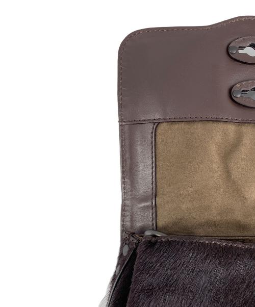 zanellato（ザネラート）ZANELLATO (ザネラート) POSTINA ハラコ2WAYショルダーバッグ ブラックの古着・服飾アイテム