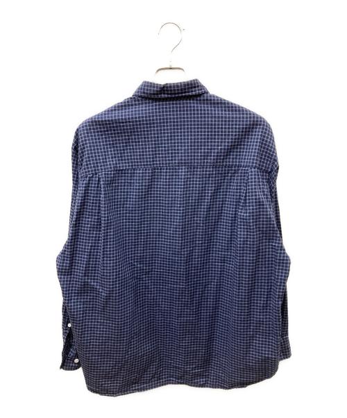 STEVEN ALAN（スティーブンアラン）STEVEN ALAN (スティーブンアラン) SOKTAS CHECK REGULAR COLLAR SHIRT -LOOSE/シャツ ネイビー サイズ:サイズタグ欠品の古着・服飾アイテム