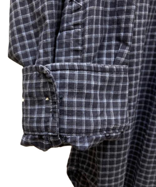 STEVEN ALAN（スティーブンアラン）STEVEN ALAN (スティーブンアラン) SOKTAS CHECK REGULAR COLLAR SHIRT -LOOSE/シャツ ネイビー サイズ:サイズタグ欠品の古着・服飾アイテム