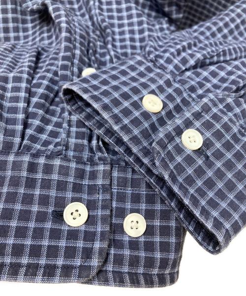 STEVEN ALAN（スティーブンアラン）STEVEN ALAN (スティーブンアラン) SOKTAS CHECK REGULAR COLLAR SHIRT -LOOSE/シャツ ネイビー サイズ:サイズタグ欠品の古着・服飾アイテム