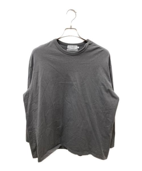 Graphpaper（グラフペーパー）Graphpaper (グラフペーパー) Recycled Cotton Jersey L/S Tee ロングスリーブカットソー グレー サイズ:SIZE 2の古着・服飾アイテム
