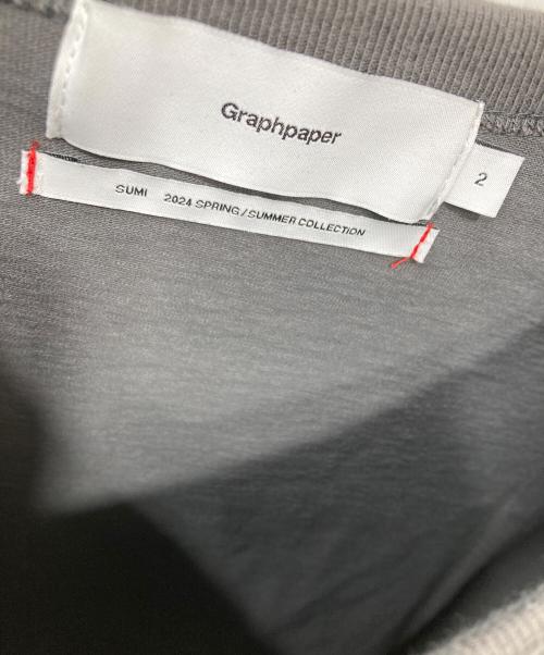 Graphpaper（グラフペーパー）Graphpaper (グラフペーパー) Recycled Cotton Jersey L/S Tee ロングスリーブカットソー グレー サイズ:SIZE 2の古着・服飾アイテム