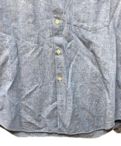 COMME des GARCONS HOMME（コムデギャルソン オム）COMME des GARCONS HOMME (コムデギャルソン オム) ニットドッキングシャツ ブルー×グレー サイズ:SIZE Mの古着・服飾アイテム