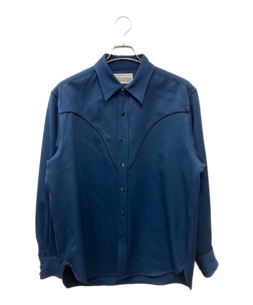 WACKO MARIA（ワコマリア）WACKO MARIA (ワコマリア) 22SS WESTERN SHIRT ウールウエスタンシャツ ネイビー サイズ:SIZE Mの古着・服飾アイテム