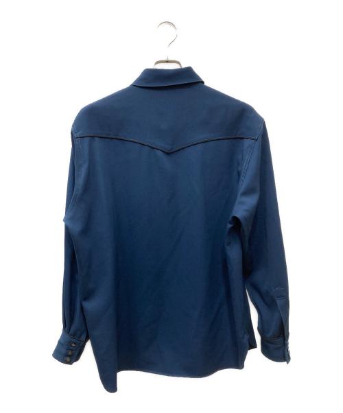 WACKO MARIA（ワコマリア）WACKO MARIA (ワコマリア) 22SS WESTERN SHIRT ウールウエスタンシャツ ネイビー サイズ:SIZE Mの古着・服飾アイテム