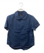 tricot COMME des GARCONSトリココムデギャルソン）の古着「丸首シャツブラウス」｜ネイビー