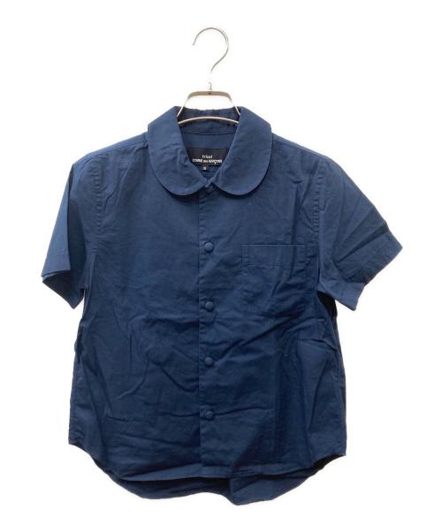 tricot COMME des GARCONS（トリココムデギャルソン）tricot COMME des GARCONS (トリココムデギャルソン) 丸首シャツブラウス ネイビー サイズ:Sの古着・服飾アイテム