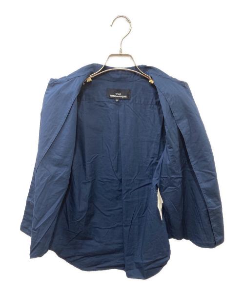 tricot COMME des GARCONS（トリココムデギャルソン）tricot COMME des GARCONS (トリココムデギャルソン) 丸首シャツブラウス ネイビー サイズ:Sの古着・服飾アイテム