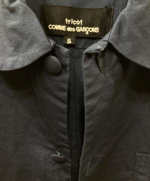 tricot COMME des GARCONS（トリココムデギャルソン）tricot COMME des GARCONS (トリココムデギャルソン) 丸首シャツブラウス ネイビー サイズ:Sの古着・服飾アイテム