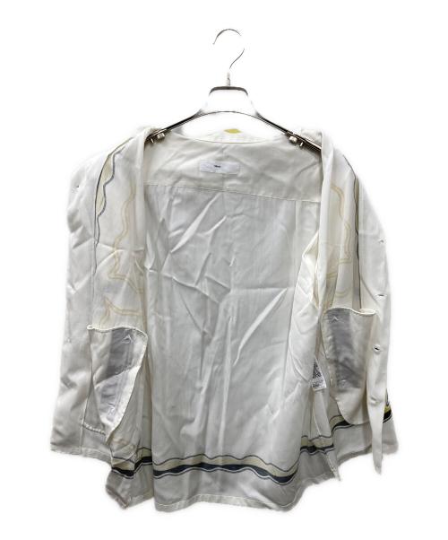 TOGA VIRILIS（トーガ ビリリース）TOGA VIRILIS (トーガ ビリリース) 24ss PANEL PRINT S/S SHIRT ホワイト×イエロー サイズ:46の古着・服飾アイテム