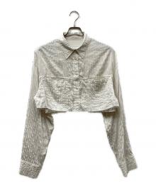 TODAYFUL（トゥデイフル）の古着「Stripe Short Shirts」｜ベージュ