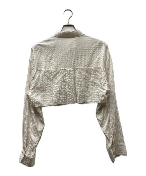 TODAYFUL（トゥデイフル）TODAYFUL (トゥデイフル) Stripe Short Shirts ベージュ サイズ:FREEの古着・服飾アイテム