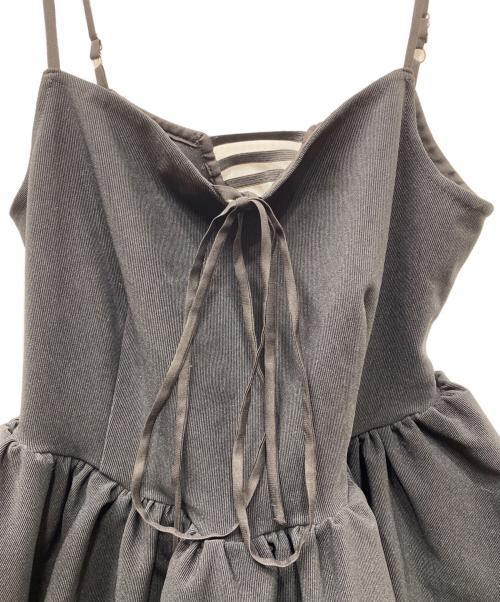 NOUNLESS（ナウンレス）NOUNLESS (ナウンレス) TAIL PEPLUM LADY JERSEY TOP ブラック サイズ:1の古着・服飾アイテム