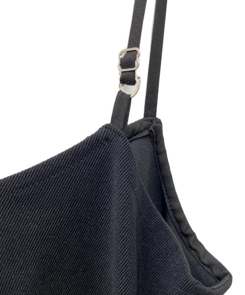 NOUNLESS（ナウンレス）NOUNLESS (ナウンレス) TAIL PEPLUM LADY JERSEY TOP ブラック サイズ:1の古着・服飾アイテム