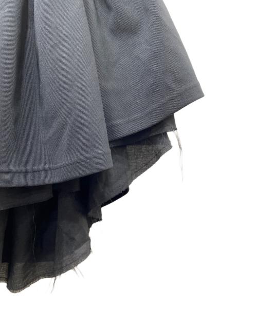 NOUNLESS（ナウンレス）NOUNLESS (ナウンレス) TAIL PEPLUM LADY JERSEY TOP ブラック サイズ:1の古着・服飾アイテム