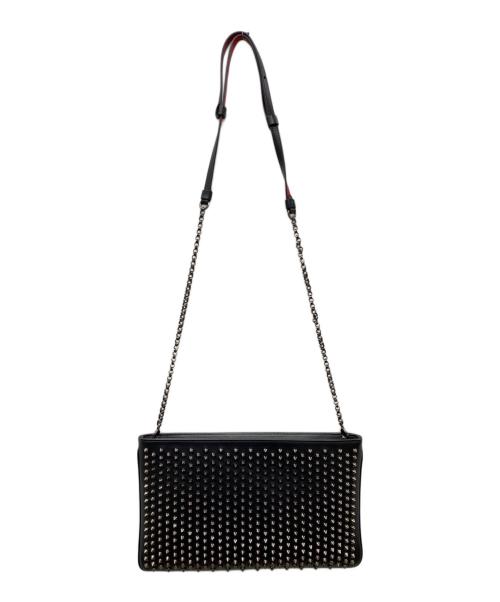 Christian Louboutin（クリスチャン・ルブタン）Christian Louboutin (クリスチャン・ルブタン) ルビポッシュ クラッチショルダーバッグ ブラックの古着・服飾アイテム