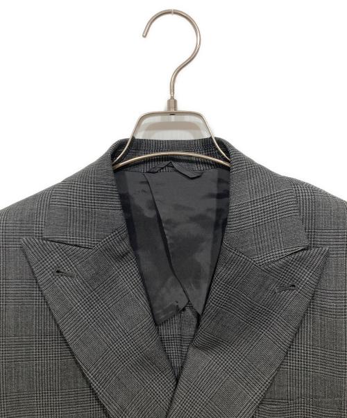 NUMERO UNO（ヌメロウーノ）NUMERO UNO (ヌメロウーノ) チェックダブルテーラードジャケット グレー サイズ:46の古着・服飾アイテム