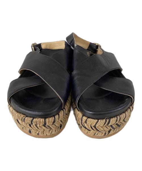 PALOMA BARCELO（パロマバルセロ）PALOMA BARCELO (パロマバルセロ) 厚底サンダル ブラック サイズ:23.5cmの古着・服飾アイテム