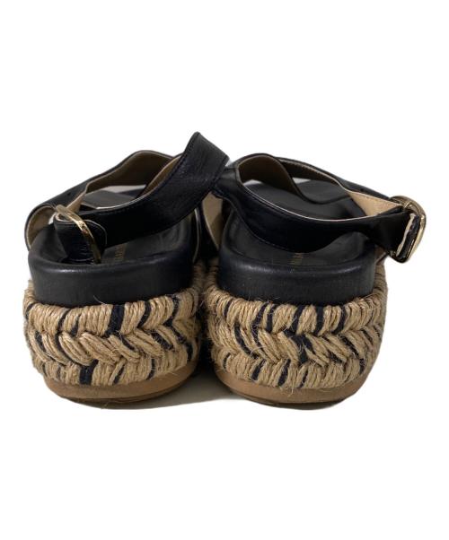 PALOMA BARCELO（パロマバルセロ）PALOMA BARCELO (パロマバルセロ) 厚底サンダル ブラック サイズ:23.5cmの古着・服飾アイテム