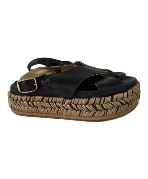 PALOMA BARCELO（パロマバルセロ）PALOMA BARCELO (パロマバルセロ) 厚底サンダル ブラック サイズ:23.5cmの古着・服飾アイテム