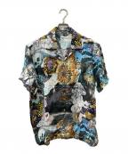 graniphグラニフ）の古着「コラボ総柄シャツ」｜マルチカラー