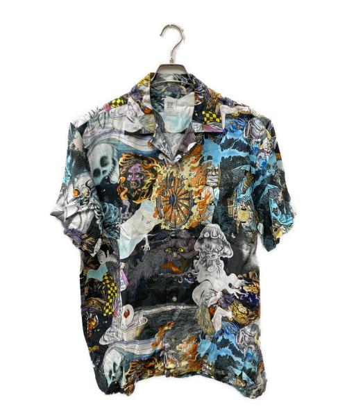 graniph（グラニフ）graniph (グラニフ) コラボ総柄シャツ マルチカラー サイズ:Lの古着・服飾アイテム