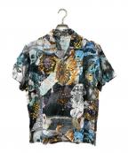 graniphグラニフ）の古着「コラボ総柄シャツ」｜マルチカラー