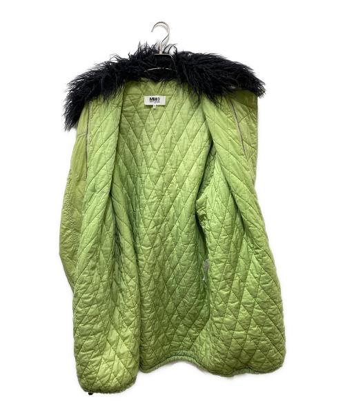 MM6 Maison Margiela（エムエムシックスメゾンマルジェラ）MM6 Maison Margiela (エムエムシックス メゾンマルジェラ) SPORTS JACKET グリーン×ブラック サイズ:40の古着・服飾アイテム