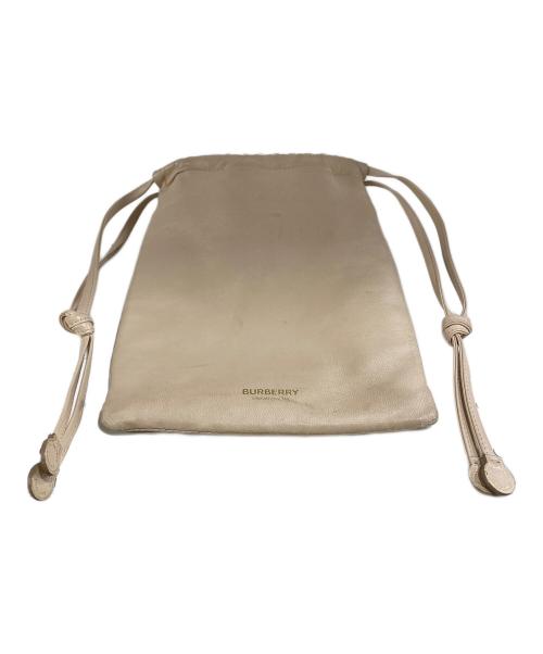 BURBERRY（バーバリー）BURBERRY (バーバリー) 巾着ミニショルダーバッグ ベージュの古着・服飾アイテム